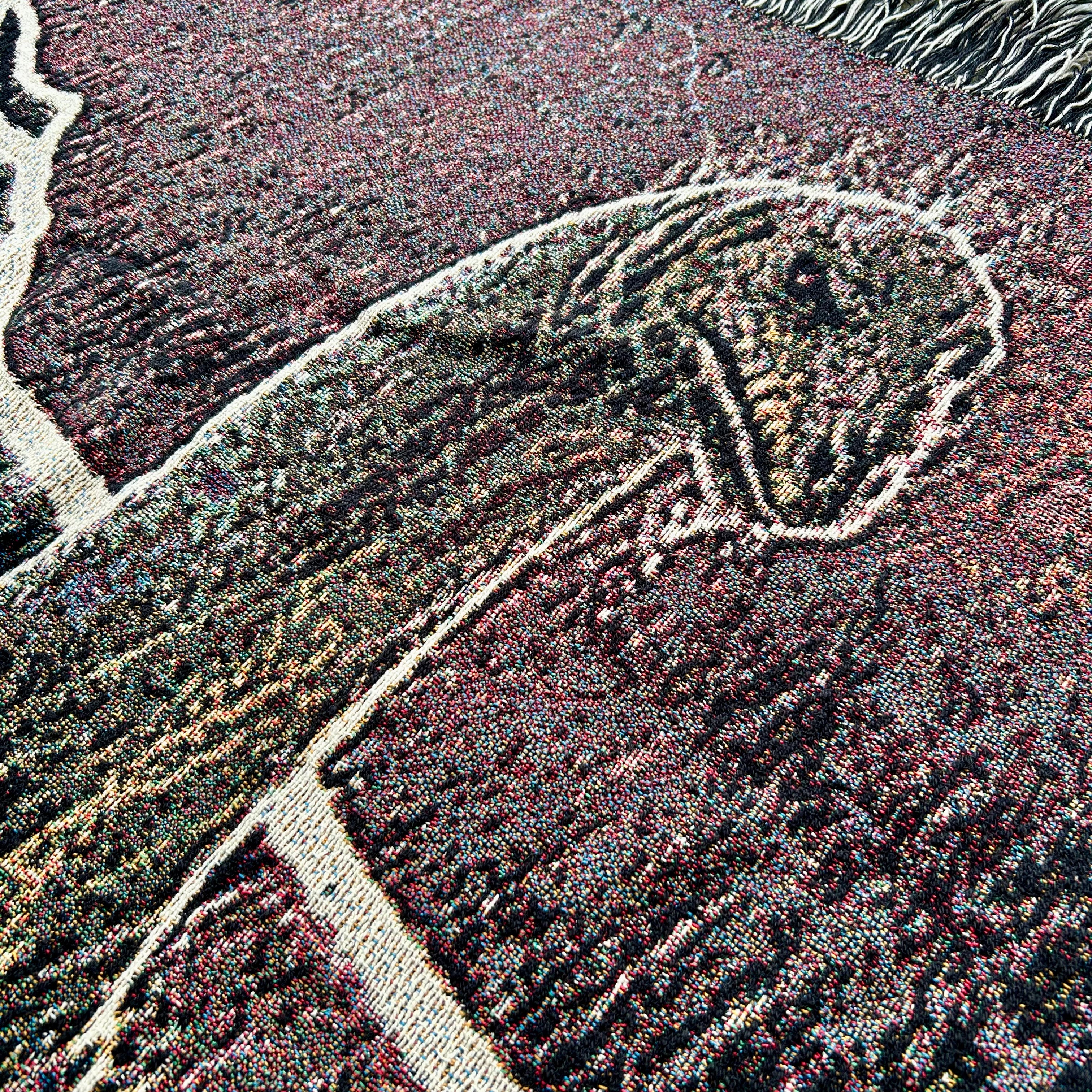 Dinosaur in the Rain blanket