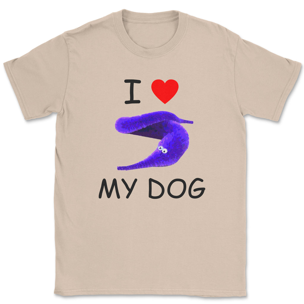 I Love My Dog (Silly Worm) Unisex Shirt