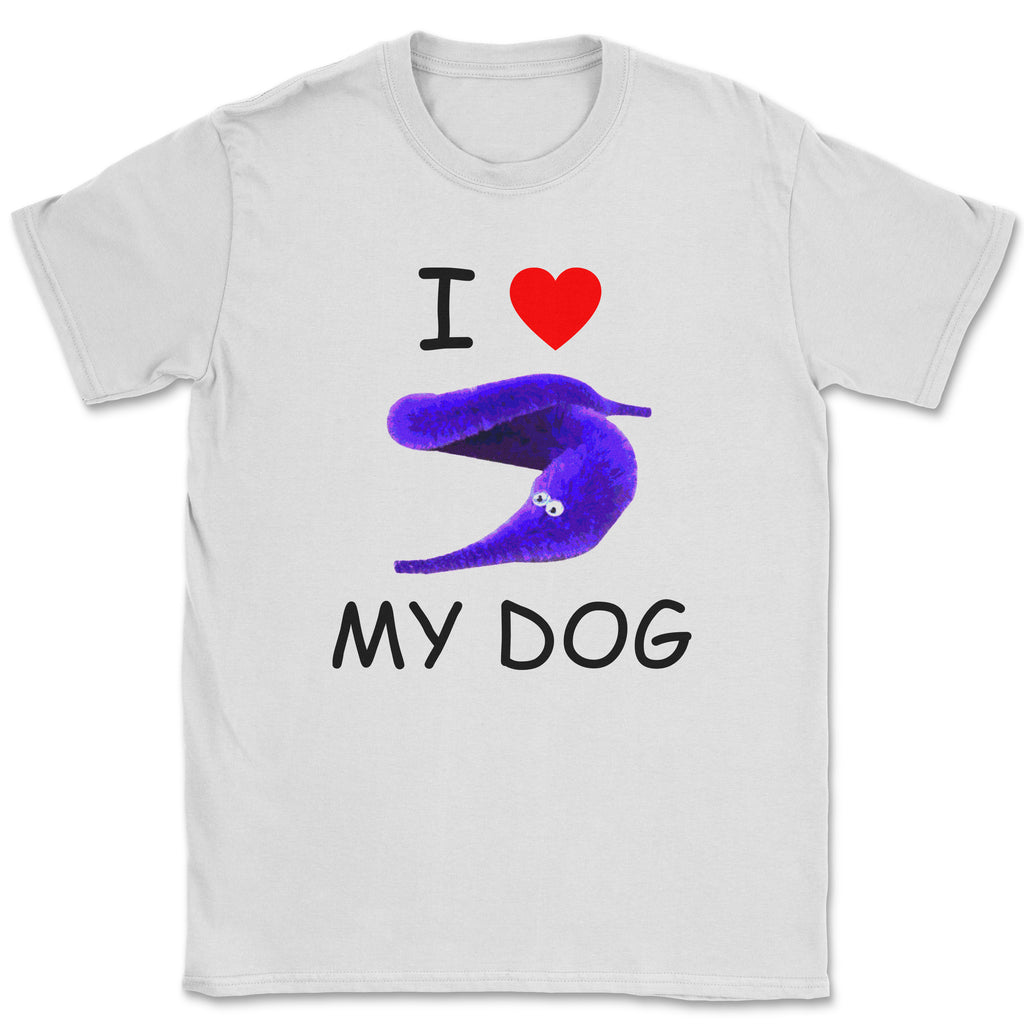 I Love My Dog (Silly Worm) Unisex Shirt