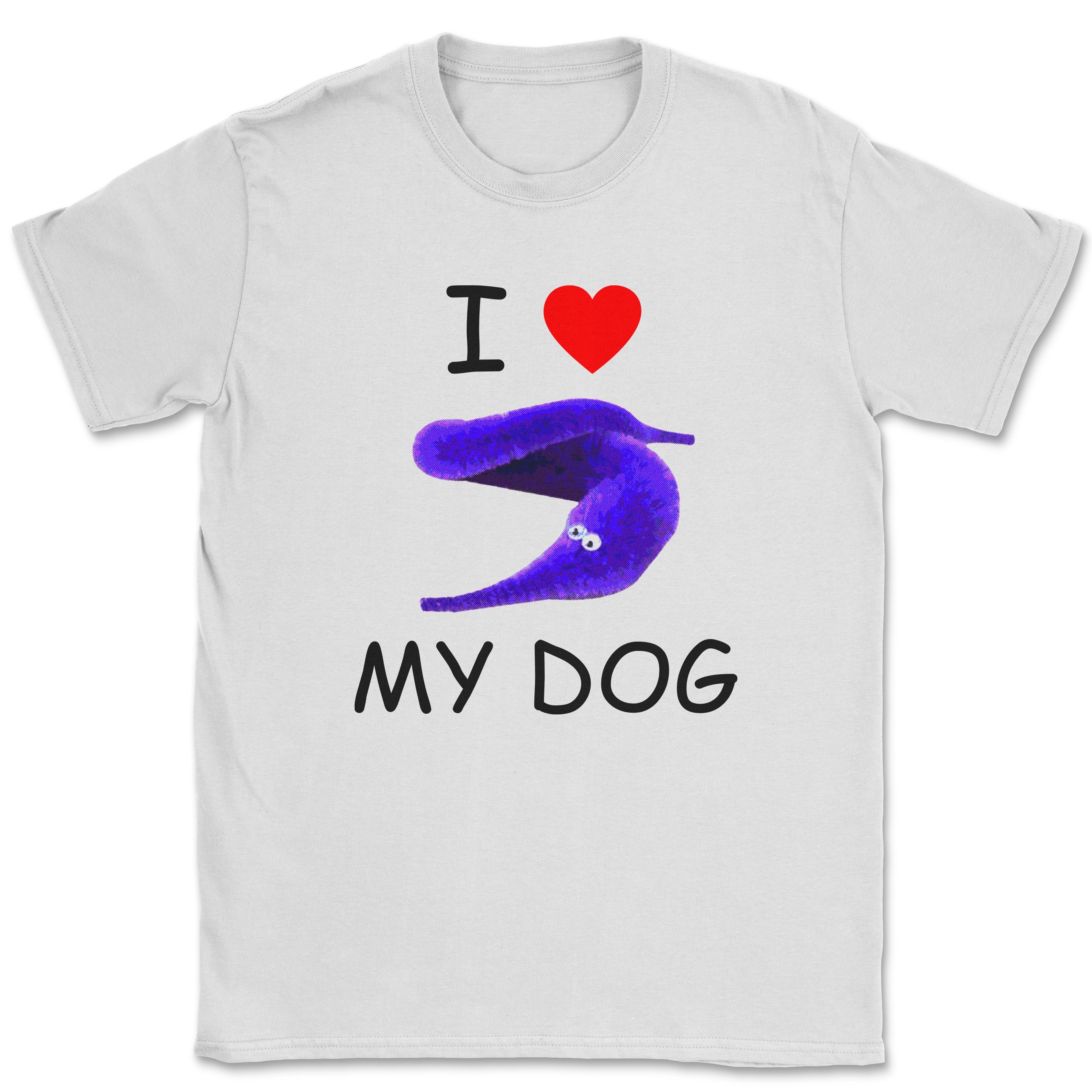 I Love My Dog (Silly Worm) Unisex Shirt