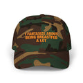 I fantasize about being breastfed a lot hat (Camo)