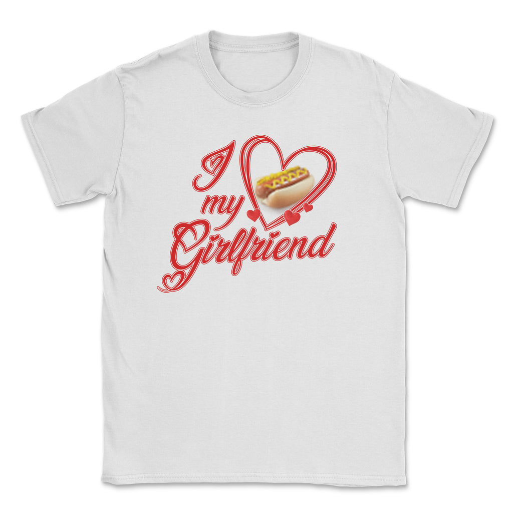 I love my girlfriend (a succulent hot dog)